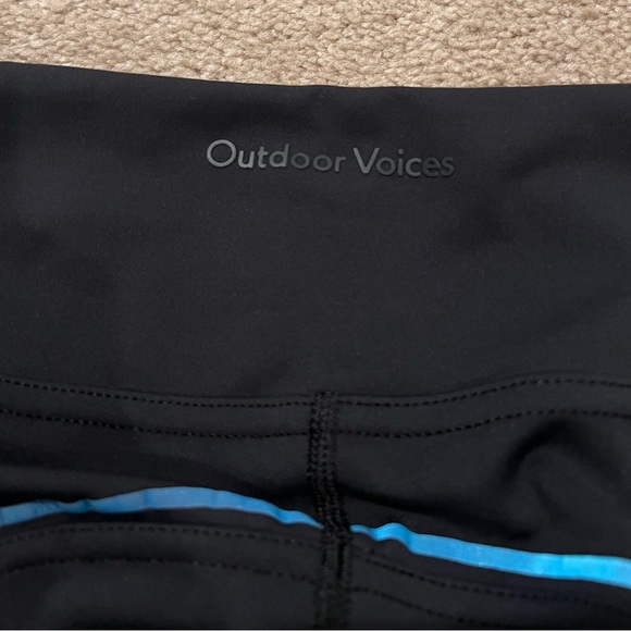 Outdoor Voices FrostKnit 7/8 Legging - Black Rainbow Reflective - Picture 7 of 10